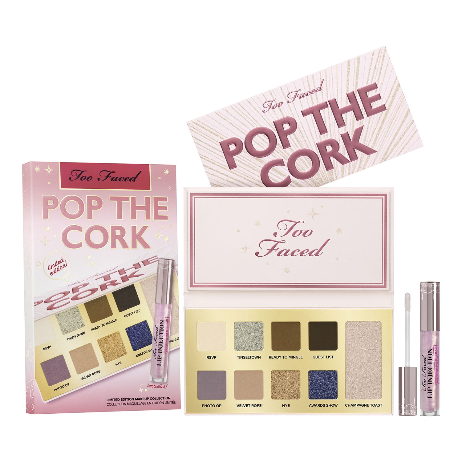 Too Faced - Pop The Cork - Zestaw Do Makijażu - Palette Take Me To Tinseltown - Dla Kobiet